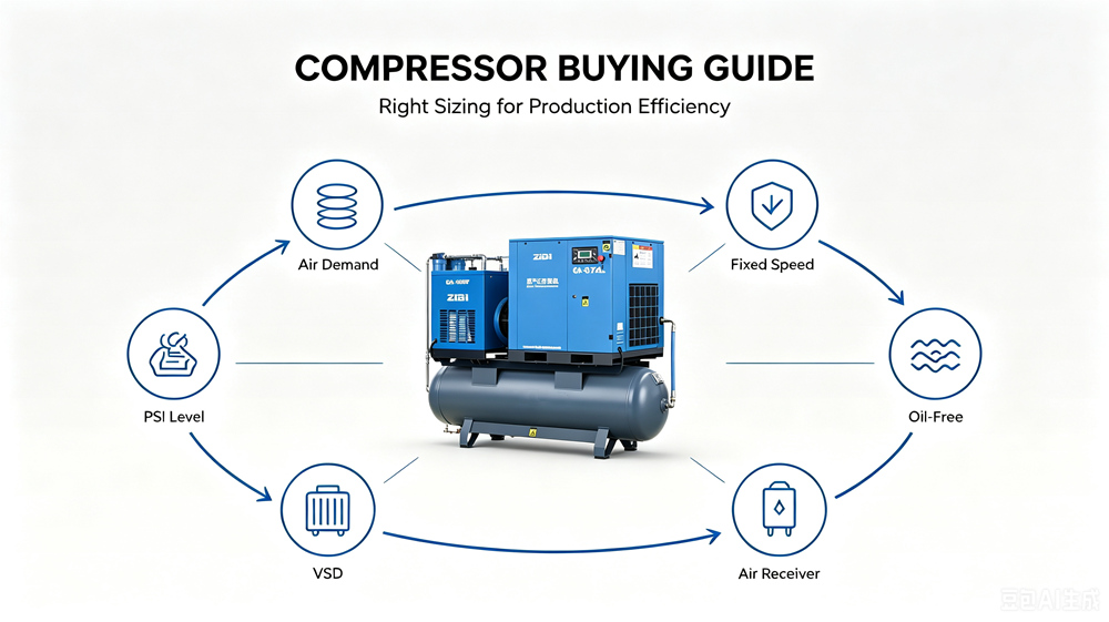 How to Choose a Screw Air Compressor for Manufacturing?